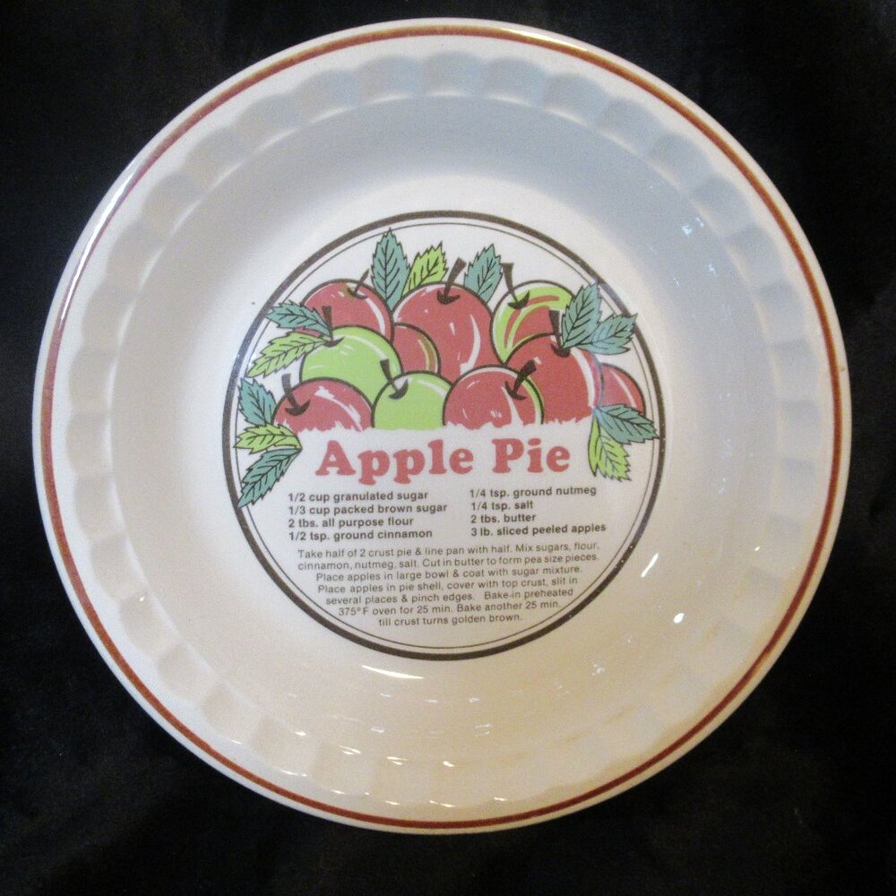 Vintage Sunstone Collection Apple Pie Dish